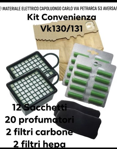 Sacchetti folletto vk130 131 - sacchetti, +